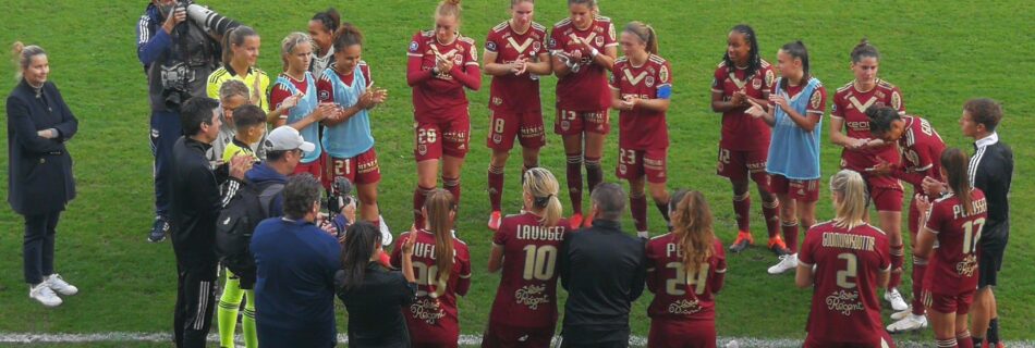 photo d'après match de la section féminine du FC Girondins de Bordeaux