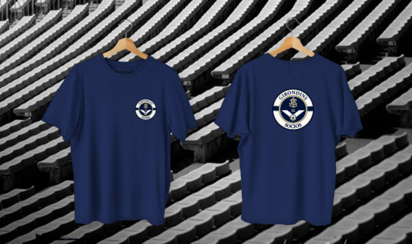 Tee-shirt Logo Girondins Socios Coeur et Dos Marine