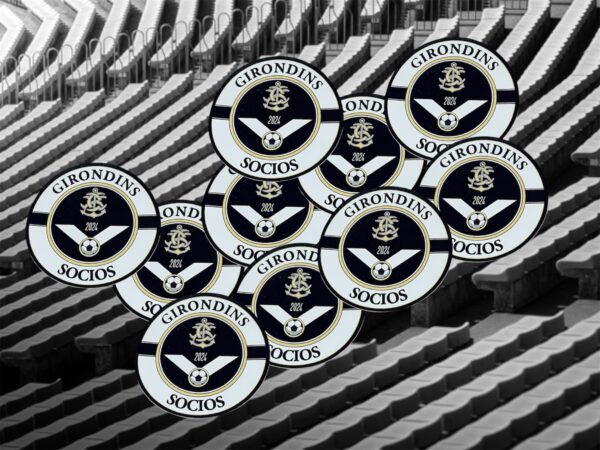 Lot 10 Autocollants Logo Girondins Socios 10 cm
